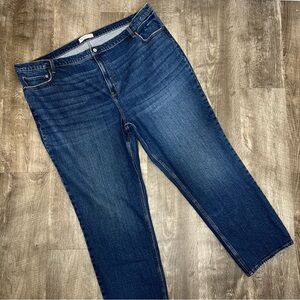 Abercrombie & Fitch Women's Straight Leg Jeans - Dark Blue